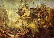 Joseph Mallord William Turner Die Schlacht bei Trafalgar, von den Steuerbordbesanwanten der Victory aus gesehen France oil painting artist
